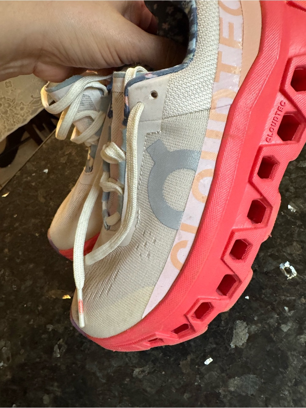 FP Movement XOnCloudMonster sneakers Oyster/Lotus - Picture 13 of 16